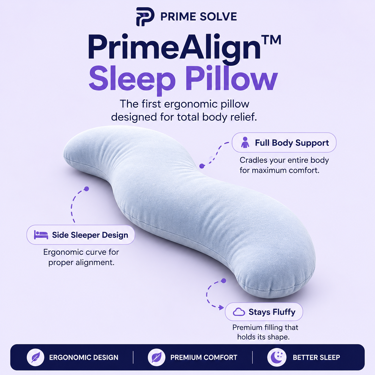 PrimeAlign Sleep Pillow