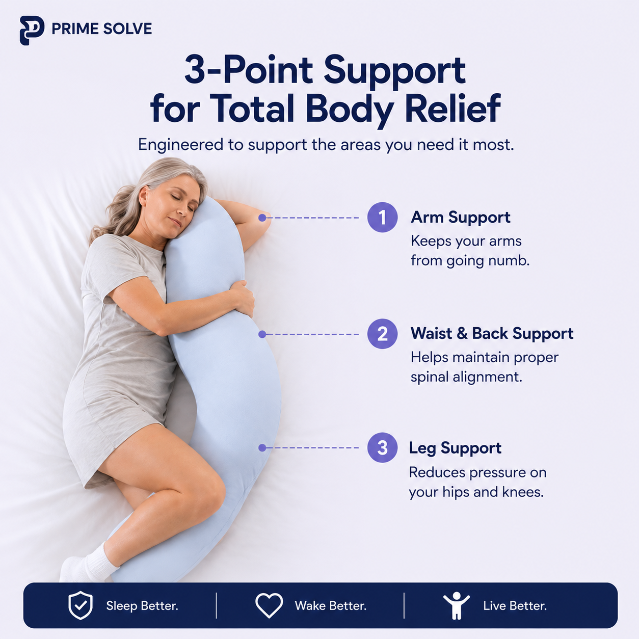 PrimeAlign Sleep Pillow